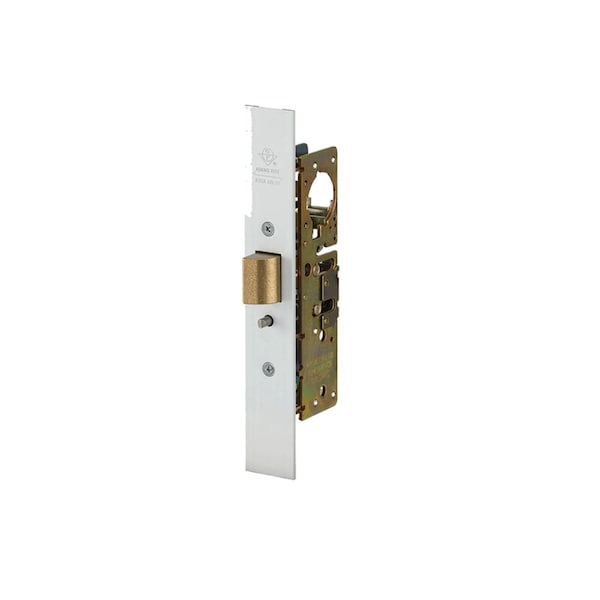 Heavy Duty ANSI Size Deadlatch, Flat Faceplate, 1-1/2 In. Backset, 4-7/8 In. Flat Mortised Strike, R